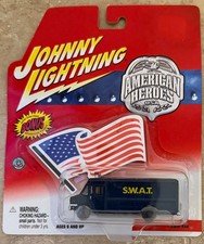 Johnny Lightning American Heroes S.w.a.t. Black Van 164 Chevrolet Die-cast Johnny Lightning American Heroes S.w.a.t. Black Van 164 Chevrolet Die-cast