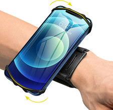Wristband Phone Holder for Running, 360 Rotatable Forearm Sports Armband