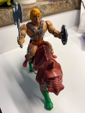 Vintage Masters of the Universe He-Man & Battle Cat Figure 1981 Mattel MOTU 
