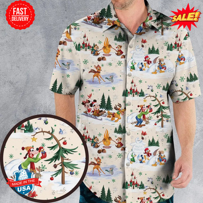 Magical Classic Mouse and Friends Christmas Hawaiian Shirt
