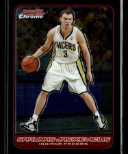 2006-07 Bowman Chrome #107 Sarunas Jasikevicius Card Indiana Pacers
