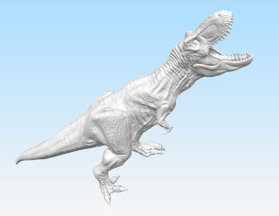 Jurassic Park T-Rex Vs Carnotaurus Resin  Model Kit  Unpainted/Unassembled