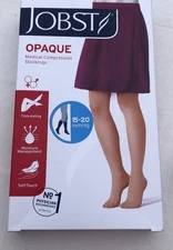 jobst 15-20 opaque medical compression stockings natural medium petite