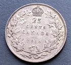 Canada 25 Cents George V Silver British Colonial Coin Lot C21