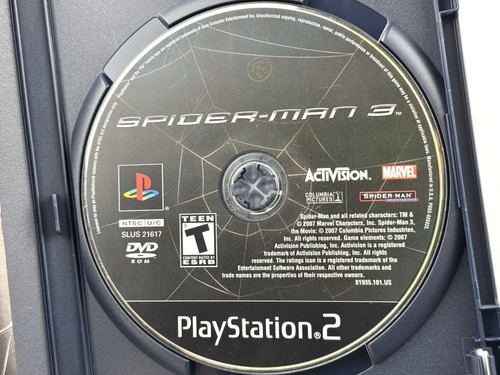 Spider-Man 3 (Sony PlayStation 2, 2007) PS2 Complete, Acceptable, Has Scratches! - Picture 6 of 16