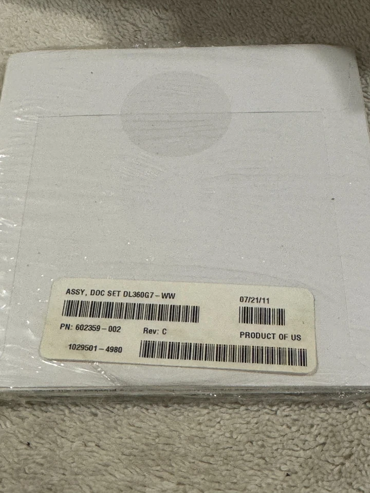 HP ProLiant Server Setup Poster - DL360G7-WW - NEW/SEALED!!! - Image 2 of 2