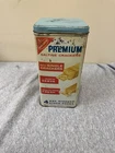 Vintage Nabisco Premium Saltine Crackers Tin Advertising Kitchen Collectible