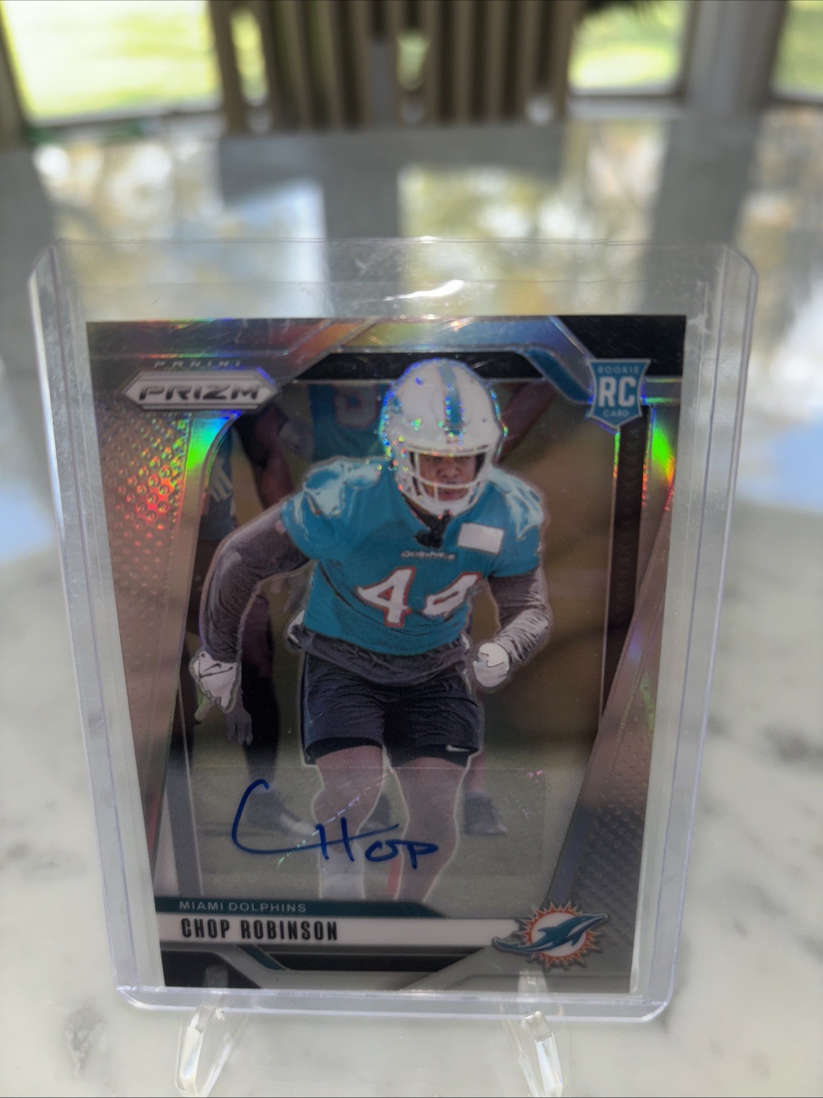 🔥🔥CHOP ROBINSON RC AUTO!! “CHOP” 2024 Panini Prizm Draft Picks Miami Dolphins.