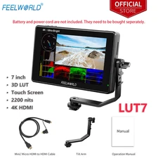 FEELWORLD LUT7 7 inch Camera Field Monitor 2200nits Touch LCD 4K HDMI