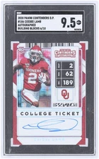 Autographed CeeDee Lamb Oklahoma Card Fanatics Authentic COA Item#14323025