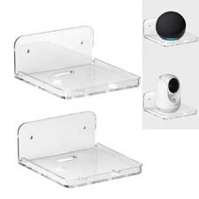 Wall Mount Floating Shelves for 2 Pcs Camera Mini Speaker Shelf Baby Monitor ...