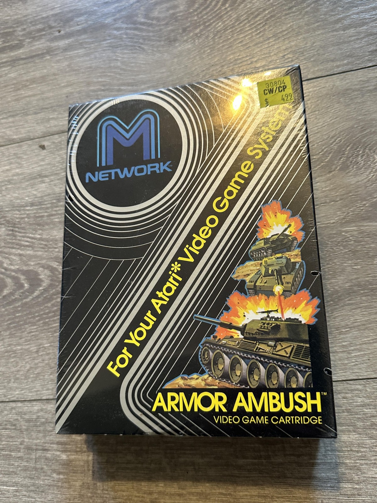 Vintage Armor Ambush Atari 2600 Video Game Cartridge M Network Mattel Sealed