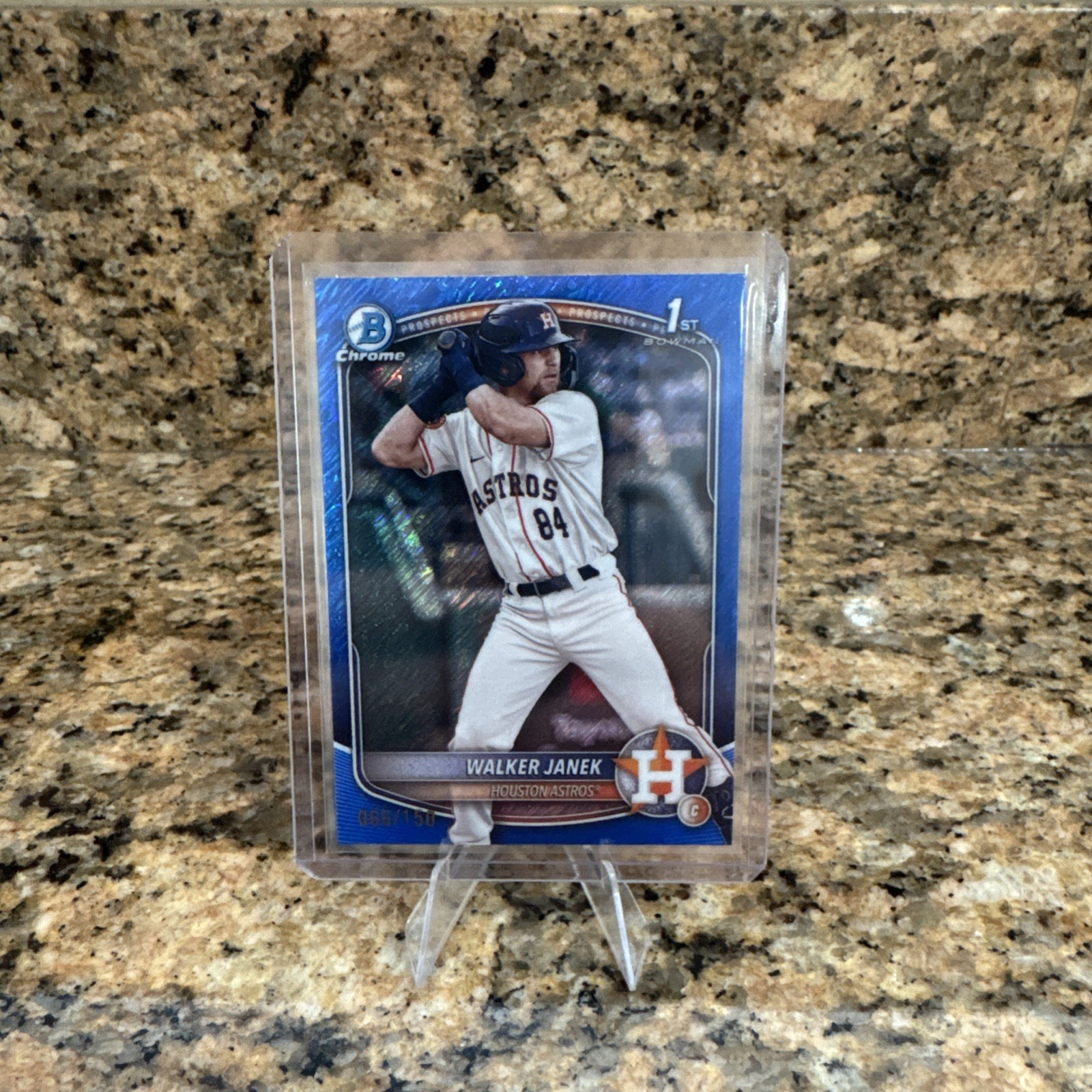 2025 Bowman - Chrome Prospects Walker Janek #BCP-15 Blue Shimmer Refractor /150