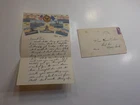 WW2 Letter 1943 Battleships Military Aircraft Letterhead Bel Air Maryland WWII