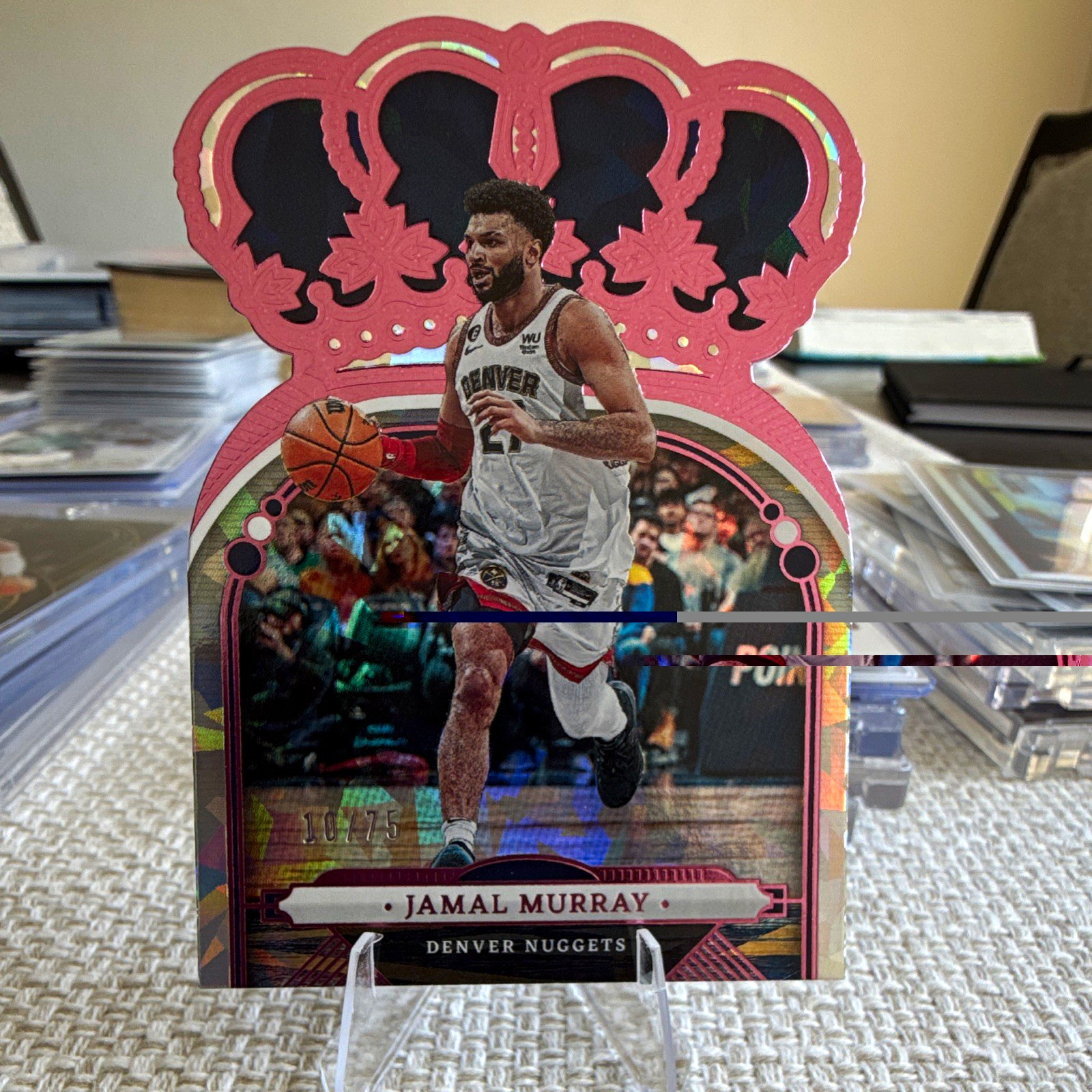 Panini 2022-23 Crown Royale Jamal Murray Pink Crystal #62 Nuggets 10/75