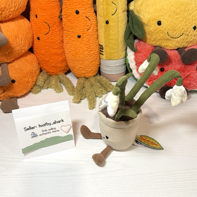 Jellycat Amuseable Snowdrop BNWT - Retired & Rare - Potted Plant