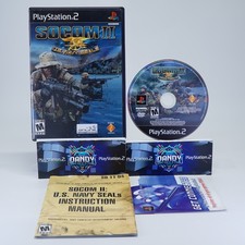 SOCOM 2 II US Navy Seals PS2 Black Label - CIB W/ Manual - PlayStation 2