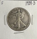 1939-D Walking Liberty Half Dollar 90% Silver Denver Mint – Strong Detail