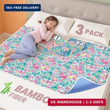 Baby  Kids Pee Pads Viscose from Bamboo 3 Pack, 100 Waterproof