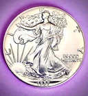 1987 - AMERICAN SILVER EAGLE - CHOICE GEM BRILLIANT UNC - RARE CONDITION!