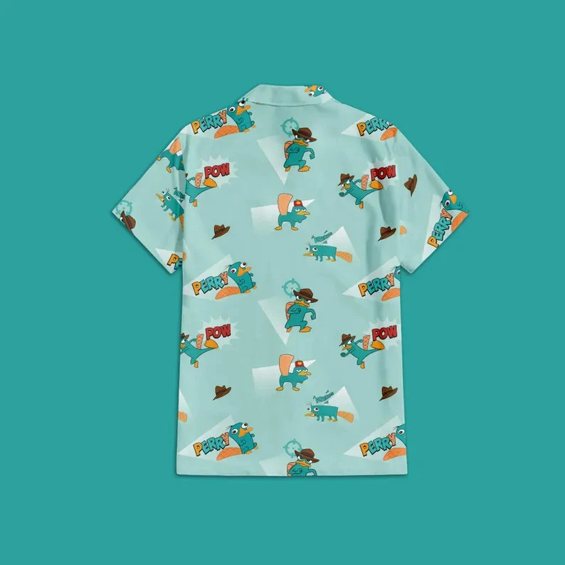 Disney Perry The Platypus Agent P Hawaiian Shirt