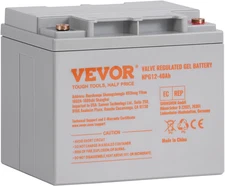 Deep Cycle Battery, 12V 40AH AGM Marine Rechargeable Battery High Self-Discharge