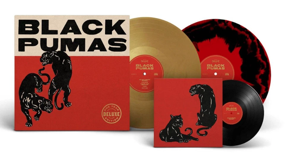 Neu Schwarz Pumas - Deluxe Edition 2-LPs + 7 " Gold + Schwarz/Rot Vinyl LP Ato - Bild 3 von 3