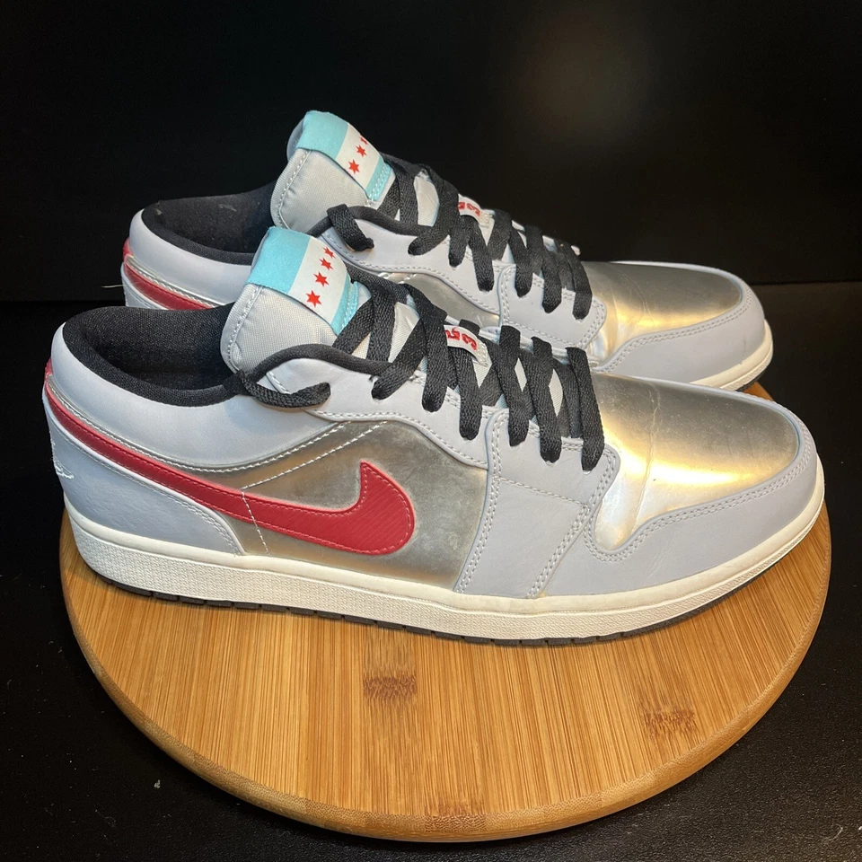 Nike Air Jordan 1 Retro Low City Pack - Chicago Talla 12 Usado en Excelente Condición Foto 3 de 4