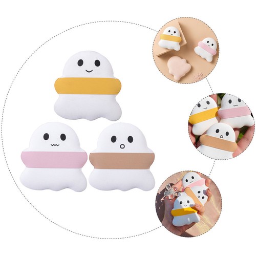 3 Pcs Puff Miss Makeup Pads Pressed Powder Ghost Shapped Blender - 第 8/12 張圖片