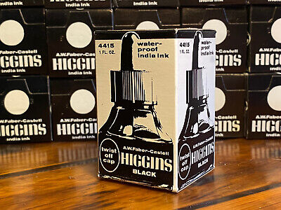 Higgins - Higgins Waterproof India Ink for Art/Technical Pens, Black, 32 oz Bottle, Sold as 1 EA Higgins - Higgins Waterproof India Ink for Art/Technical Pens, Black, 32 oz Bottle, Sold as 1 EA