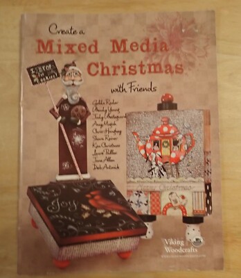 Viking Woodcraft Create A Mixed Media Christmas Friends Instruction Book