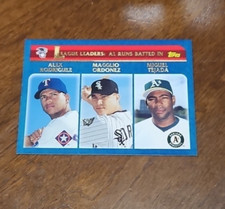 2002 Topps AL Strikeout Leaders Pedro Martinez Roger Clemens Mike Mussina