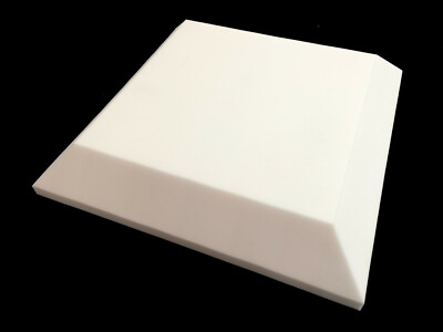Advanced Acoustics 60 cm x 60 cm 100 mm Tegular Melamin Akustikschaum Panel weiß