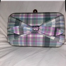 Ann Taylor Plaid Clutch Bag #1990sfashion #Rare