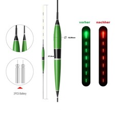 1x Elektro Pose LED Nachtangeln Pose(Grün) m...