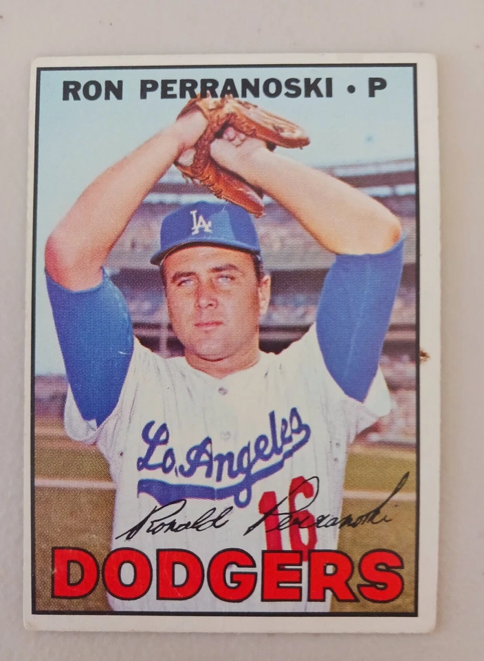 Lot of 1967 Topps L.A. DODGERS Vintage Baseball WES PARKER, PHIL REGAN - Image 2 of 4