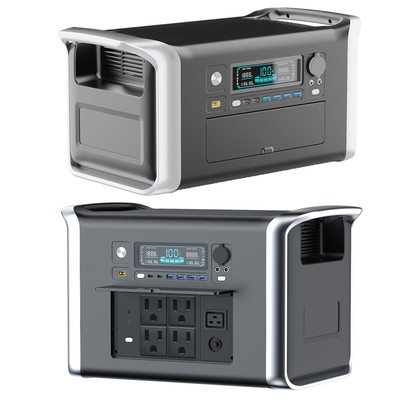 1600W/1024Wh Portable Power Station 2400W/2048Wh Solar Generator For Camping RV