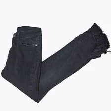 Joes The Icon Mid Rise Skinny Ankle Jeans Womens Size 28 Black Denim Pants