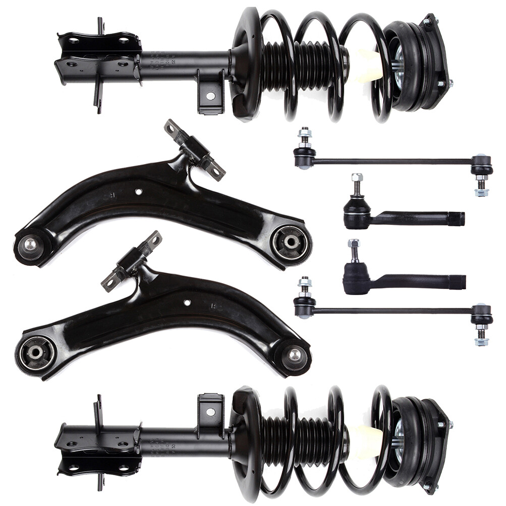 2007-2012 for Nissan Sentra 2.0L Front Struts Control Arms Tie Rods Sway Bars