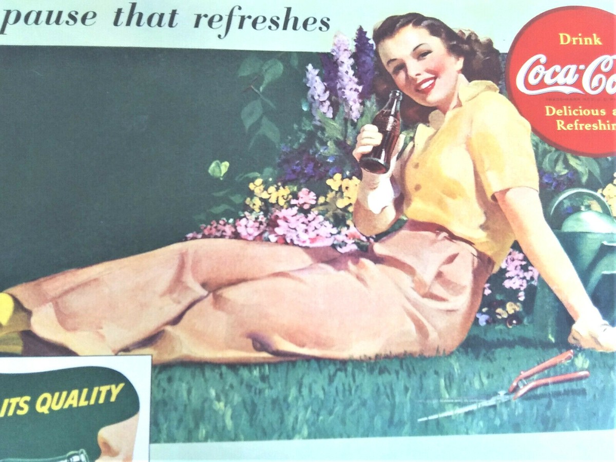 Coca Cola Ad, The Pause That Refreshes, Coke, 1941 | eBay