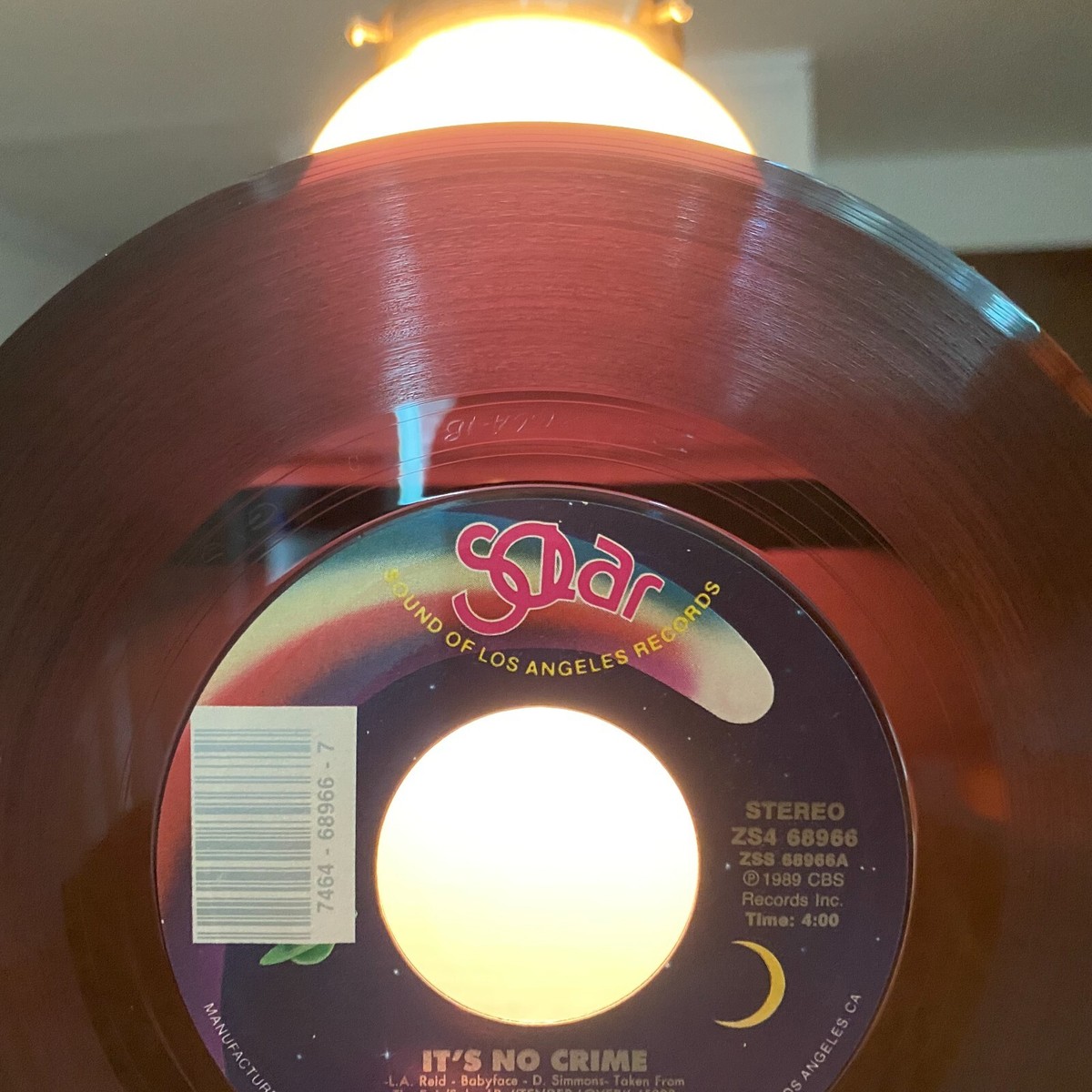 ●BABYFACE P. Babyface – It's No Crime Solar – ZS4 68966, Translucent
