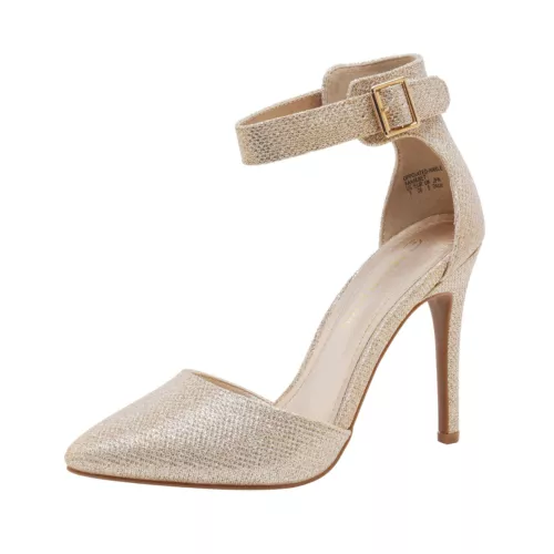 Women's Pointed Toe Ankle Strap High Heel Stiletto Wedding Party Pumps Shoes - Picture 17 of 32