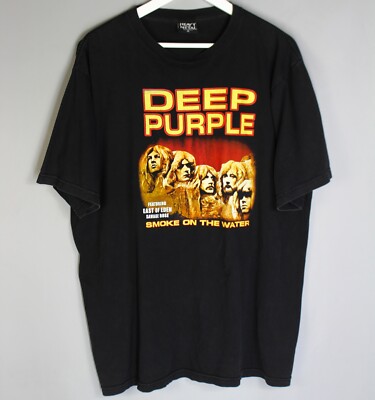 DEEP PURPLE SMOKE ON THE WATER HEAVY METAL T-SHIRT BLACK XL | eBay