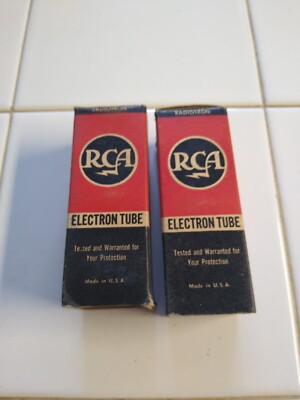 2 Lot RCA Victor Radio Electron Tube 35Z3