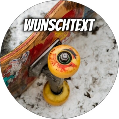 Skater eßbar Tortenbild Party Deko personalisiert Geschenk Geburtstag Skateboard