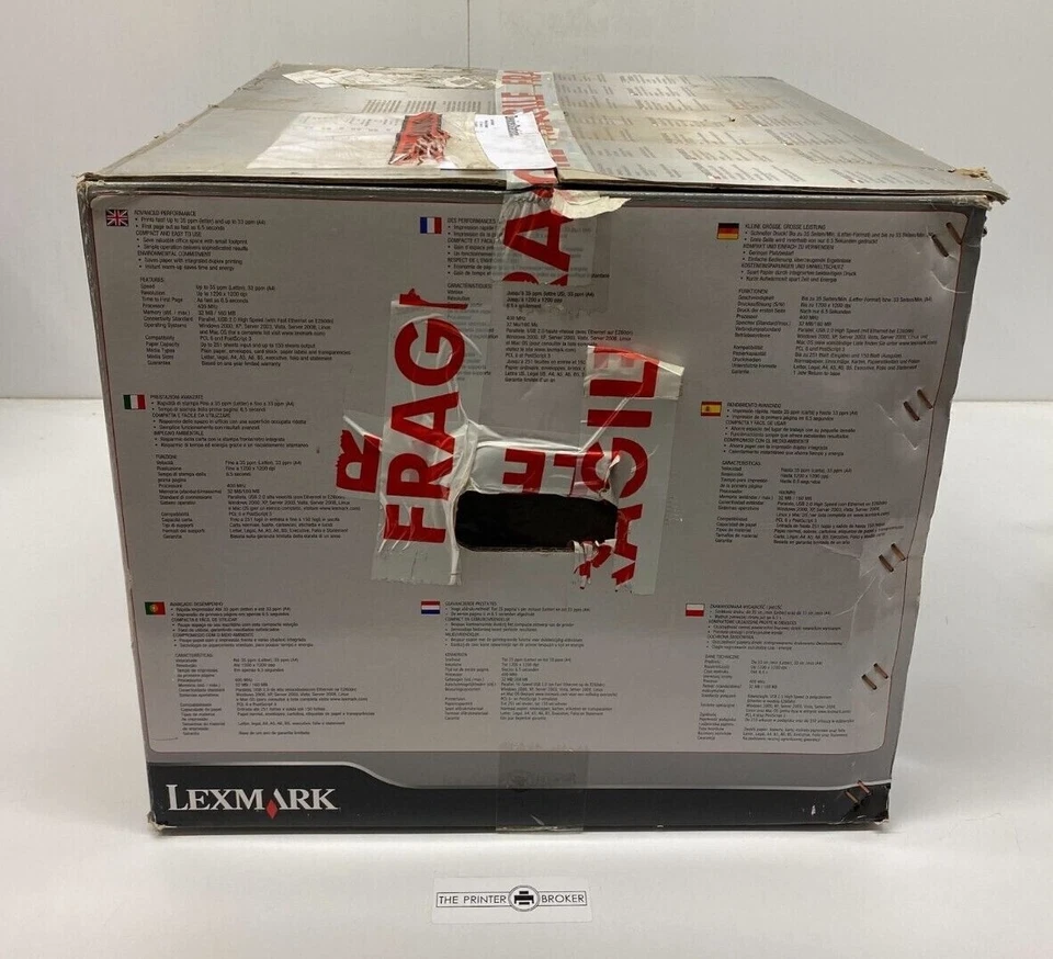 Lexmark E260d Pro A4 Mono Laser Printer 34S0312 - Image 2 of 4