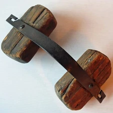 Primitive Hand Forged Iron & Wood HOOK-A-MAJIGGY