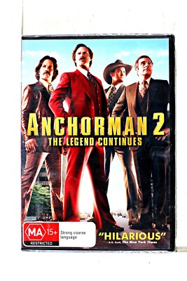 Anchorman 2-The Legend Continues (DVD, 2013) Region  4- New Sealed