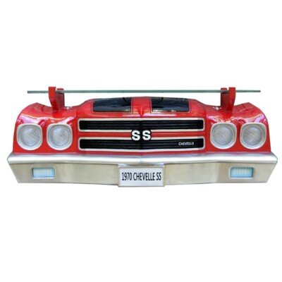 Red 1970 Chevy Chevelle SS Front Wall Shelf w/ Battery Powered LED