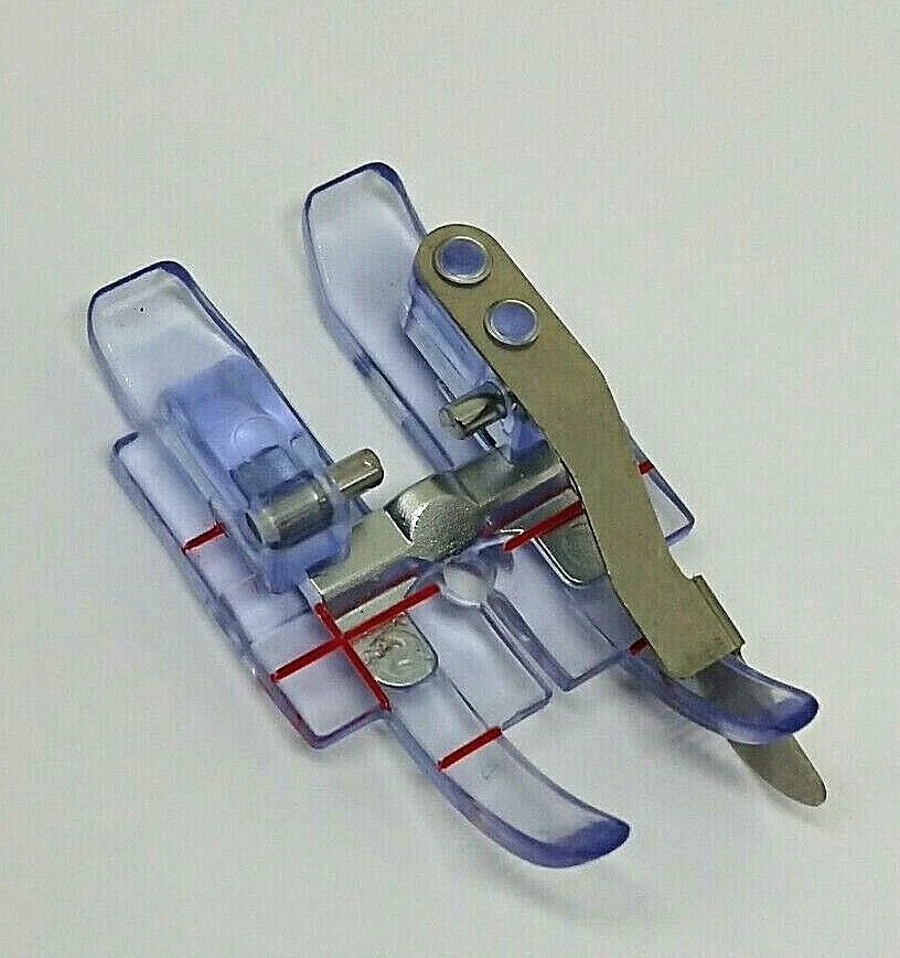 Clear 1/4" Foot with Spring Edge Guide  #820881096 for Pfaff Sewing Machines - Image 2 of 3